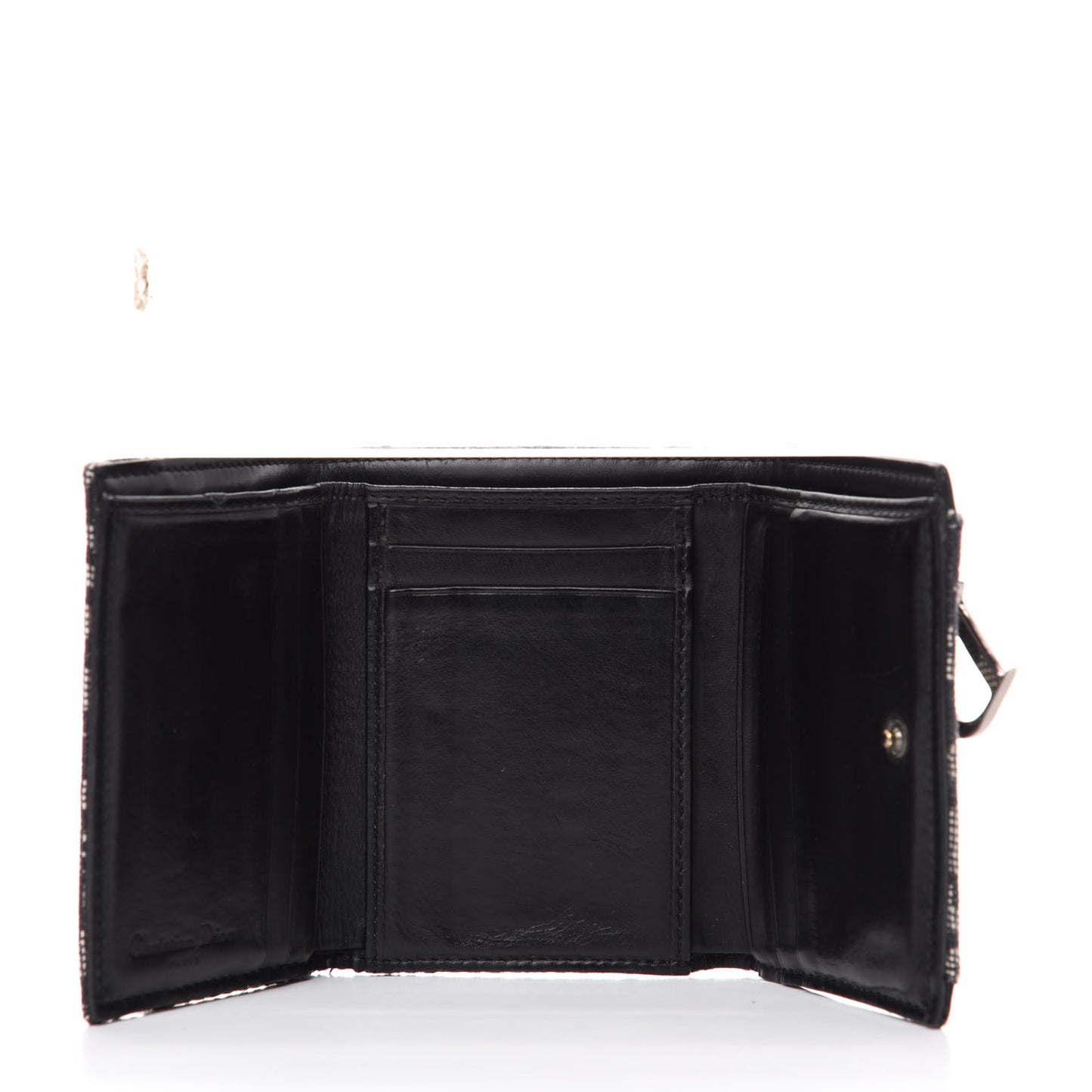 Monogram Compact Saddle Wallet Black