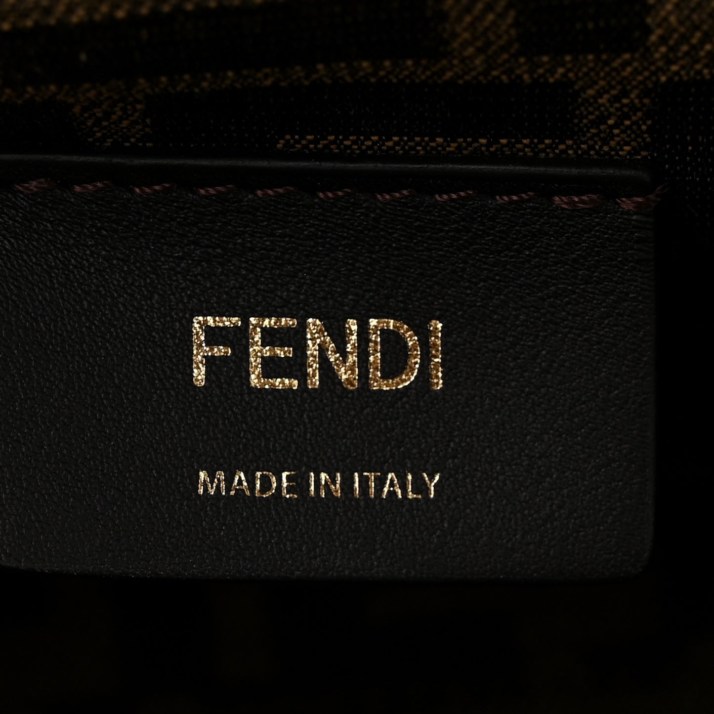 Shiny Nappa Small Fendi First Caramello