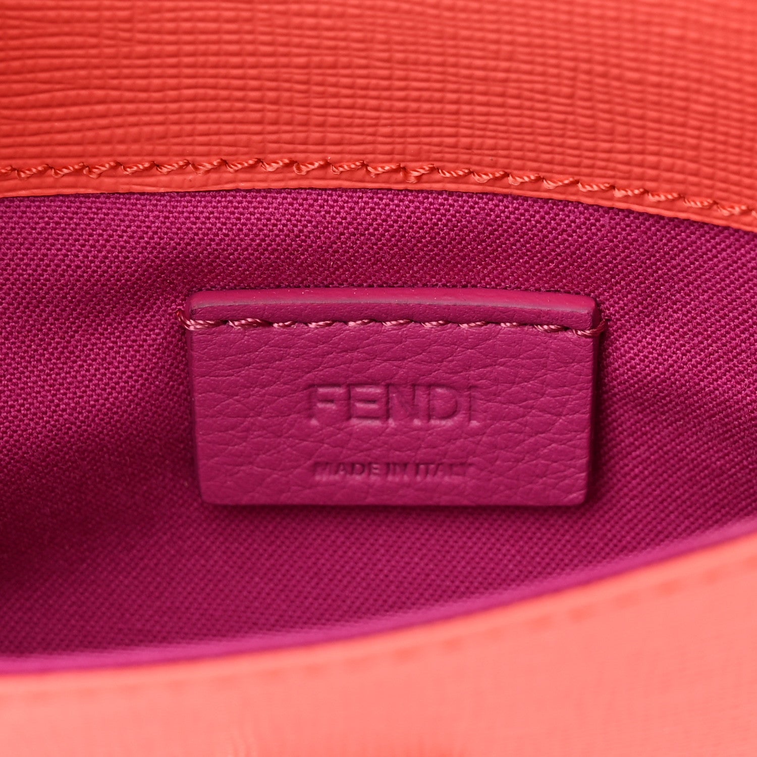 Fendi Vitello Elite Crystal Eye Monster Tube Wallet on Chain Bellini Multicolor 6 of 11