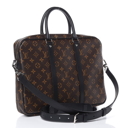 Louis Vuitton Monogram Macassar Porte-Documents Voyage PM 3 of 10