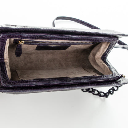 Nancy Gonzalez Crocodile Clutch Purple 5 of 6