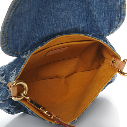Louis Vuitton Monogram Denim Mini Pleaty Blue 5 of 8