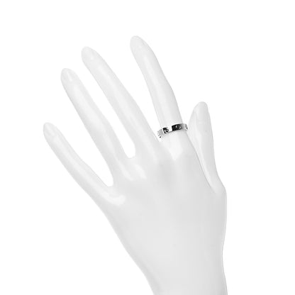 Cartier 18K White Gold 3.5mm LOVE Wedding Band Ring 52 6 2 of 4