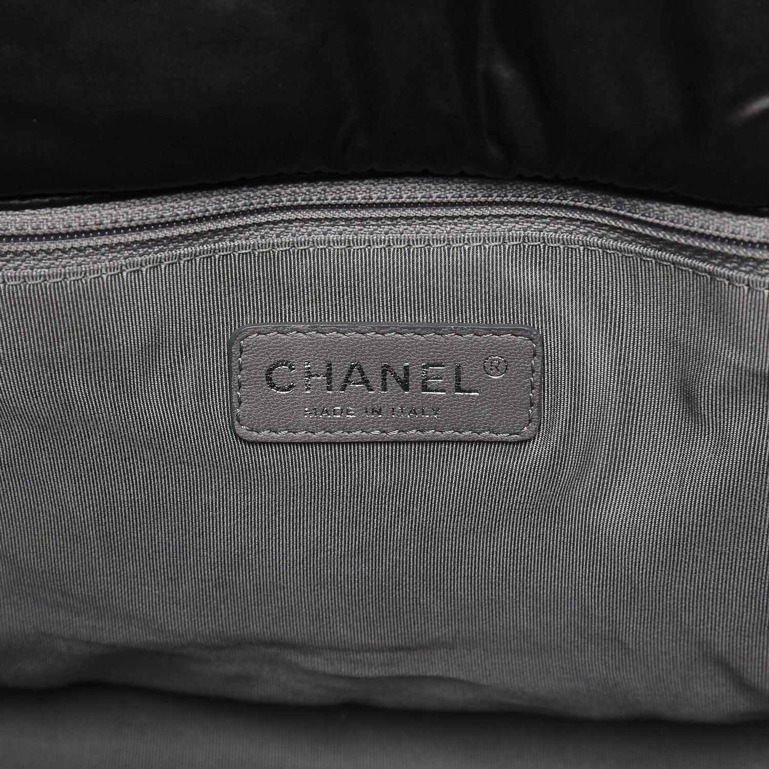 Chanel Nylon Quilted Tweed Stitch Bubble Flap Black 6 of 7