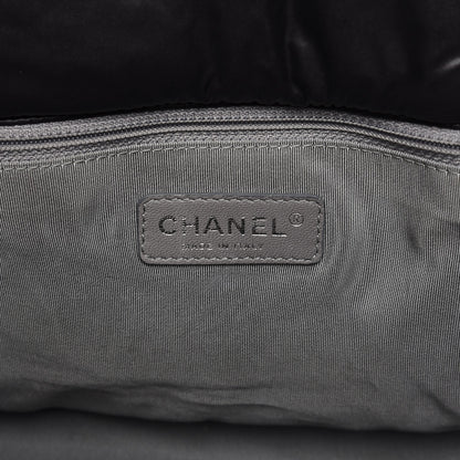 Chanel Nylon Quilted Tweed Stitch Bubble Flap Black 6 of 7