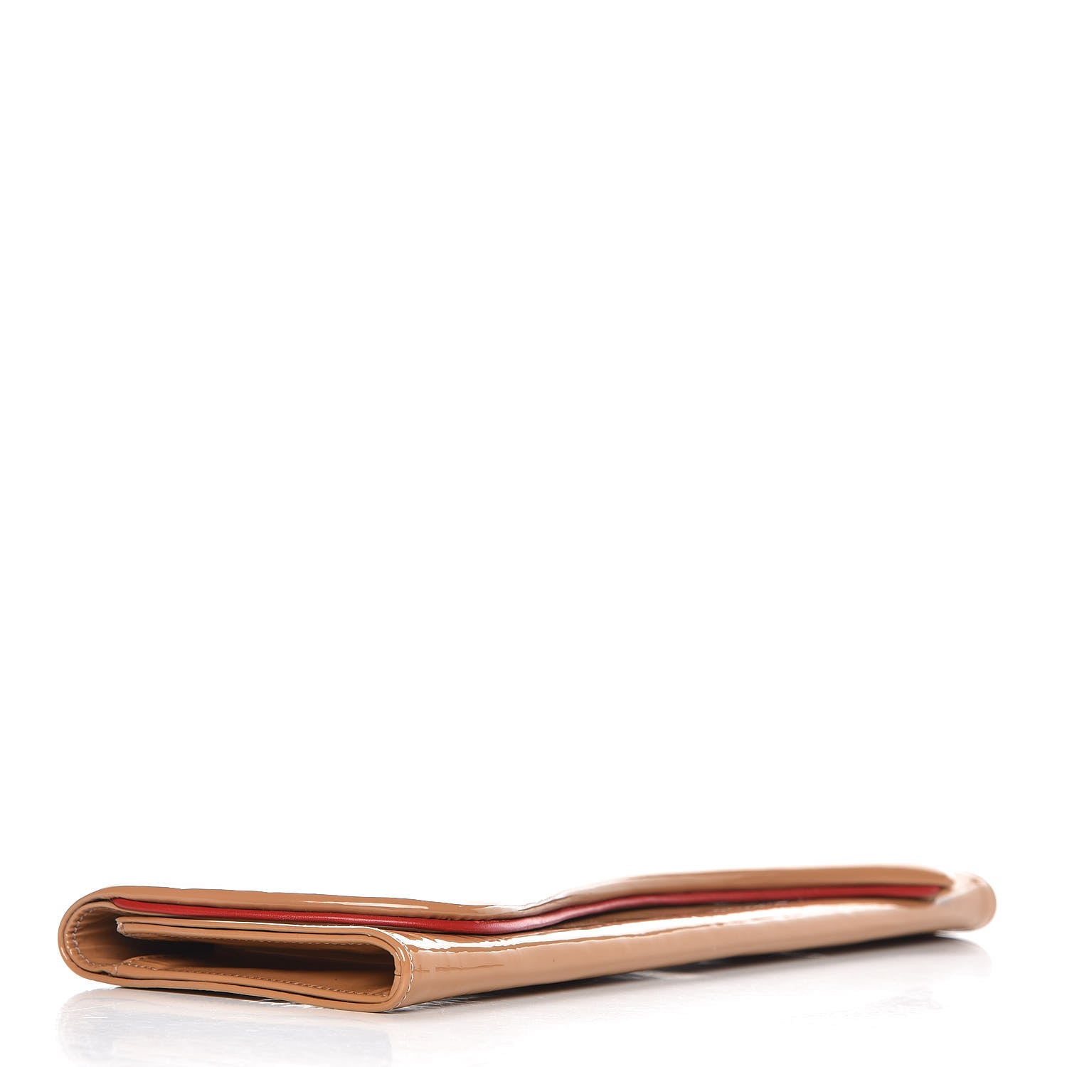 Christian Louboutin Patent Pigalle Clutch Nude 4 of 7