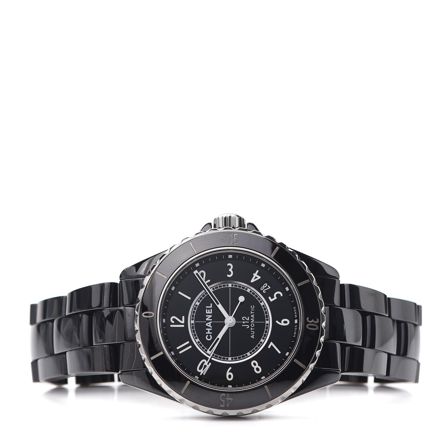 Stainless Steel Ceramic 38mm J12 Automatic Watch Black