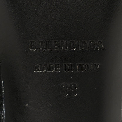 Balenciaga Agneau Arena Cagole 50mm Slide Sandals 38 Black 8 of 9