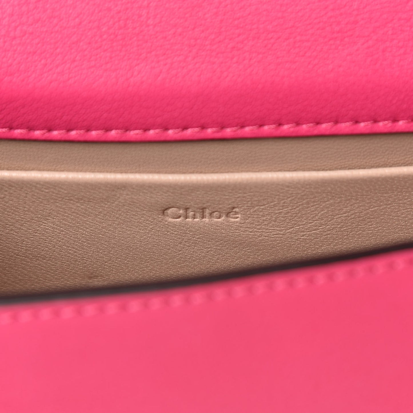 Calfskin Small Nile Bracelet Minaudiere Bag Fuchsia Rose