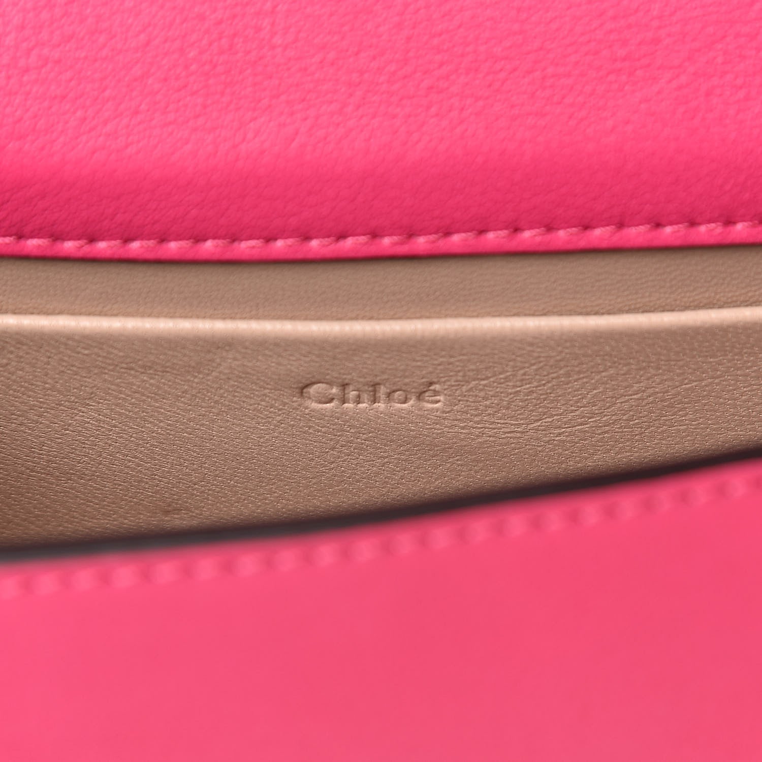 Chloe Calfskin Small Nile Bracelet Minaudiere Bag Fuchsia Rose 6 of 11
