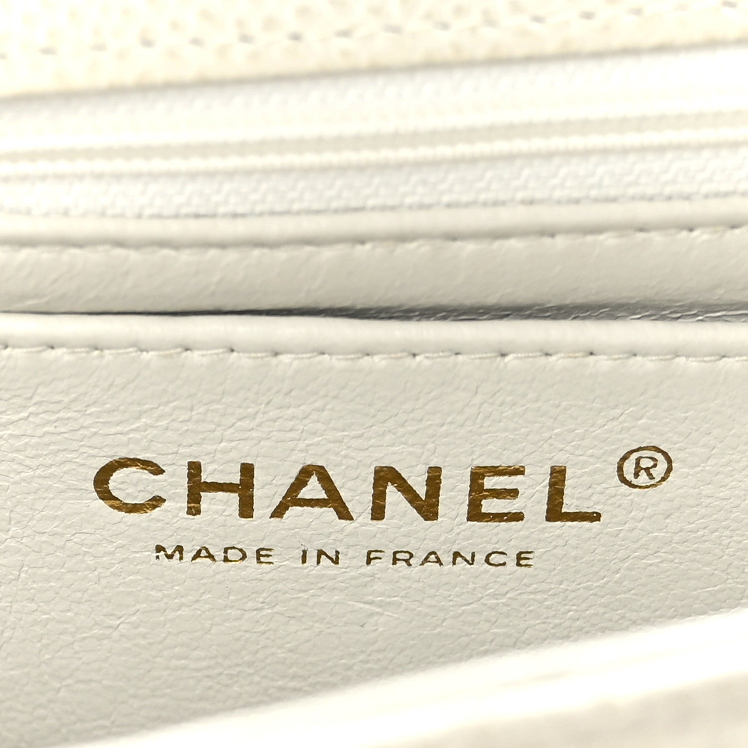 Chanel Caviar Quilted Mini Square Flap White 6 of 9