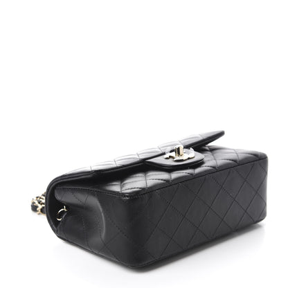 Chanel Lambskin Quilted Mini Rectangular Flap Black 4 of 11