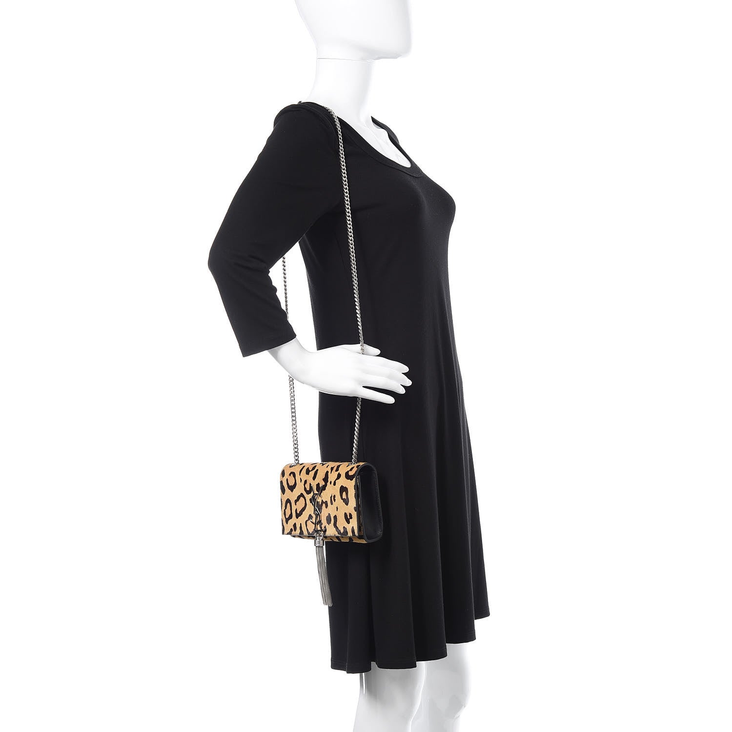 Saint Laurent Pony Hair Calfskin Small Classic Monogram Kate Tassel Satchel 2 of 12
