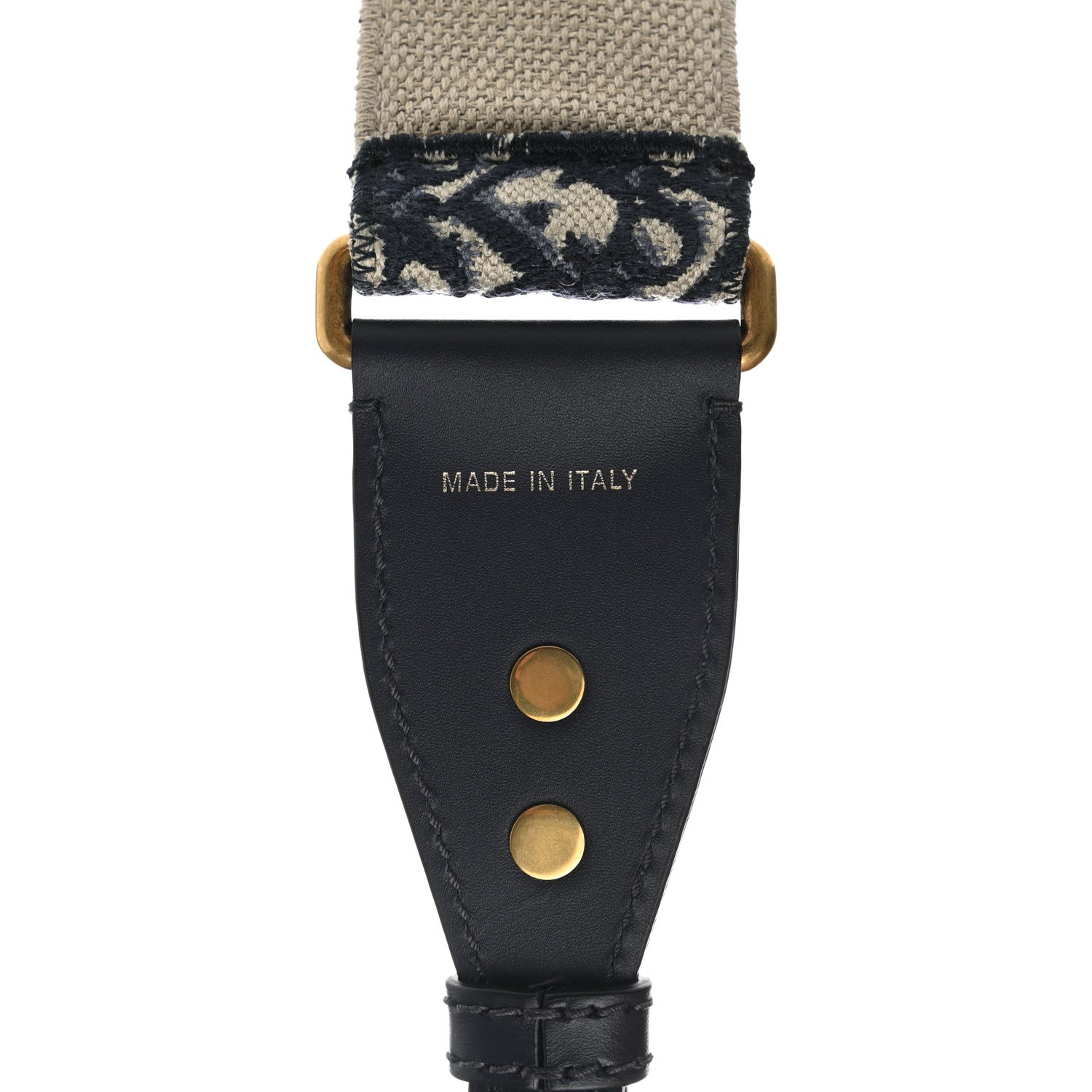 Christian Dior Oblique Adjustable Shoulder Strap Blue 4 of 4