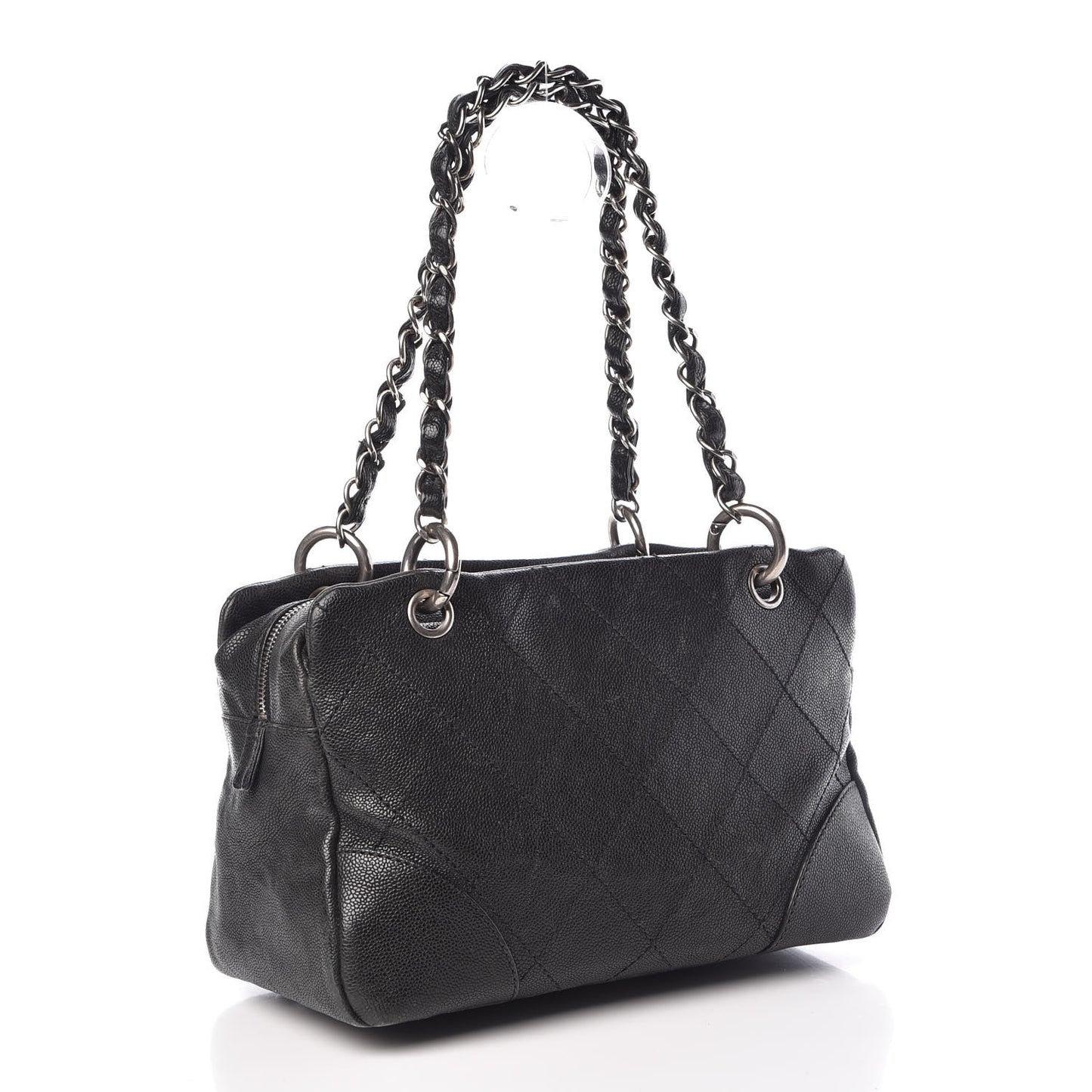 Distressed Caviar Outdoor Ligne Tote Black