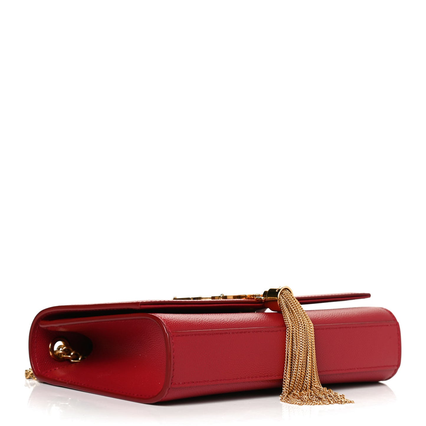 Grain De Poudre Small Classic Monogram Kate Tassel Satchel Red