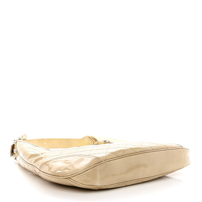 Burberry Patent Quilted Brook Hobo Beige 4 of 12