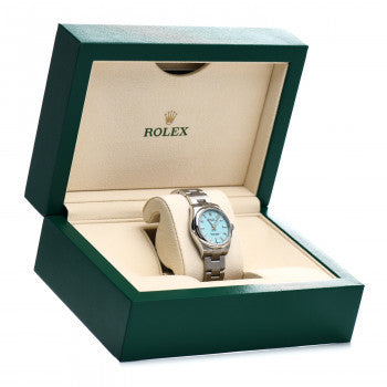 Rolex Stainless Steel 31mm Oyster Perpetual Watch Turquoise 277200 5 of 5