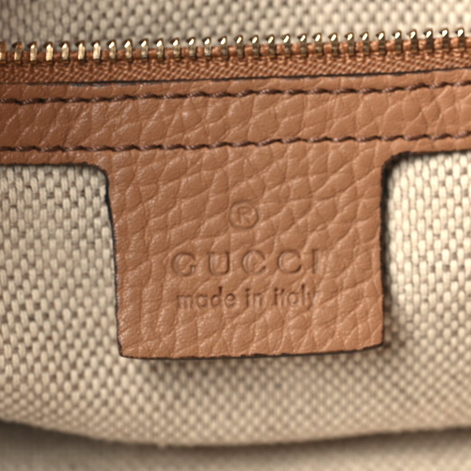 Gucci Pebbled Calfskin Large Soho Hobo Camelia 5 of 8