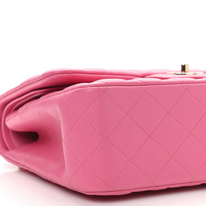 Chanel Caviar Quilted Jumbo Double Flap Pink 8 of 9