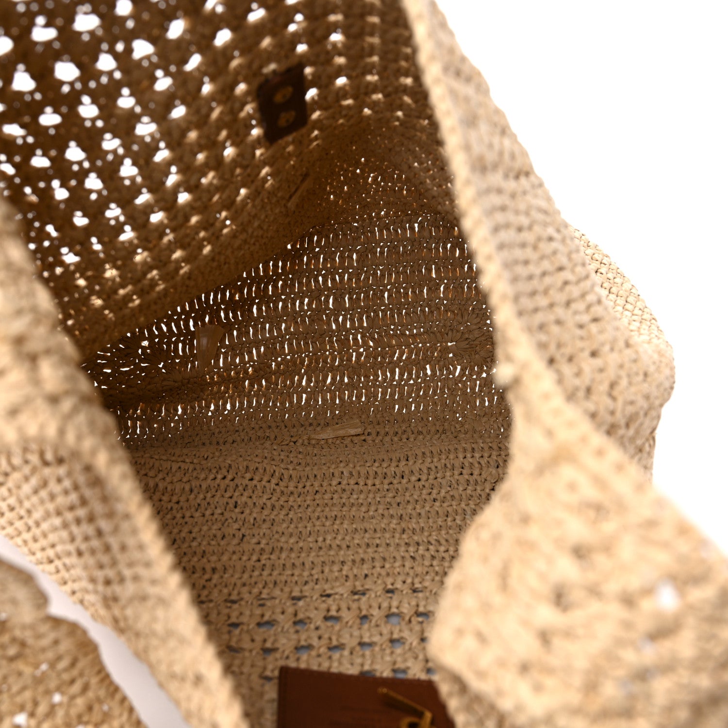 Saint Laurent Raffia Monogram Hobo Naturale 5 of 10