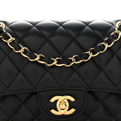 Chanel Caviar Quilted Small Double Flap Black 8 of 13