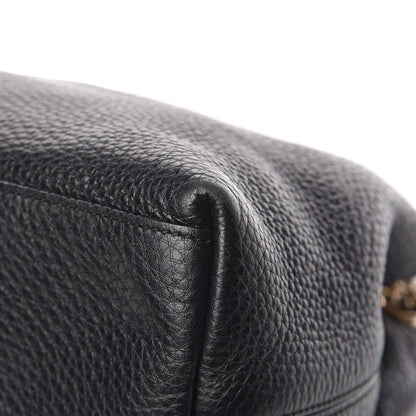 Gucci Pebbled Calfskin Medium Soho Chain Shoulder Bag Black 13 of 15