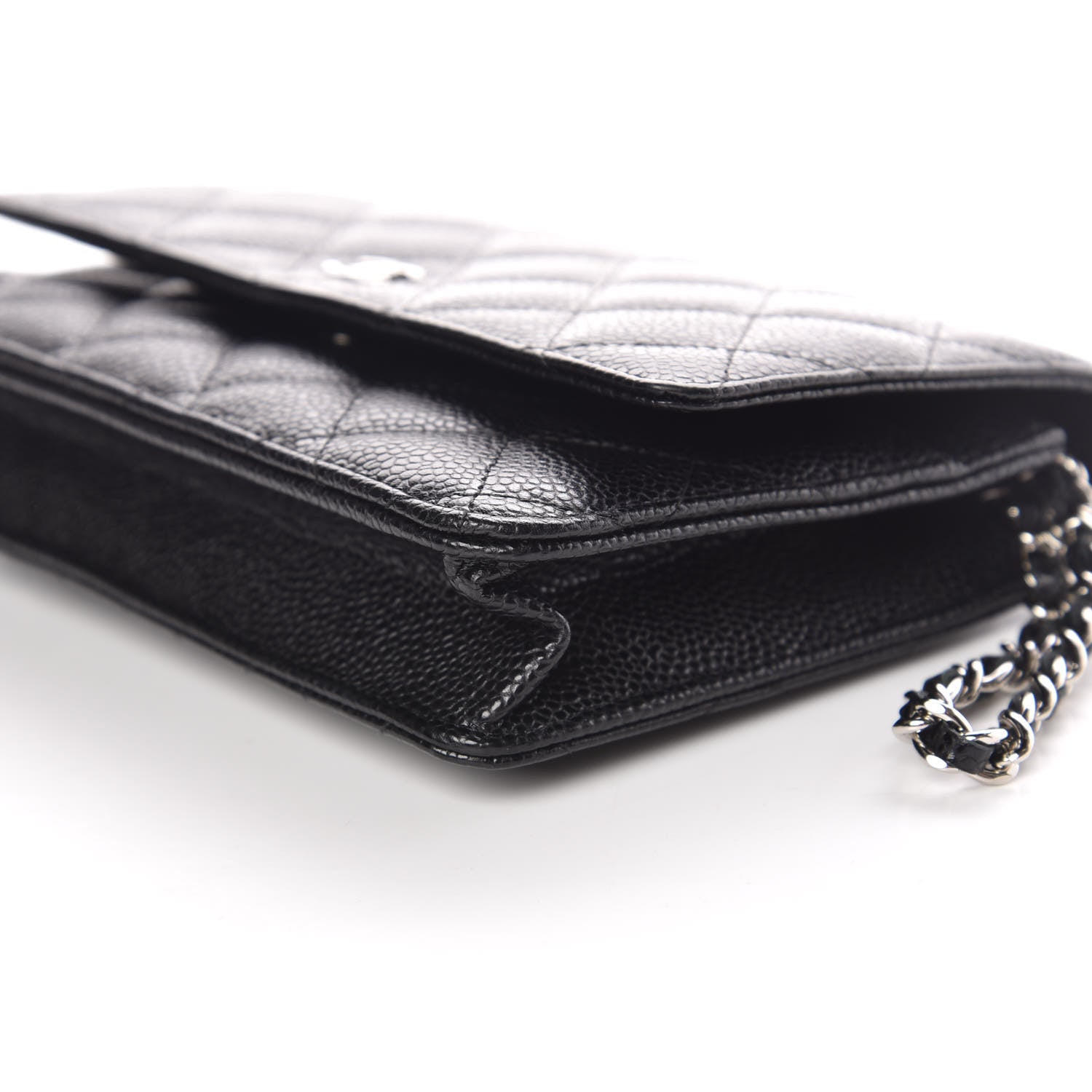 Chanel Caviar Quilted Wallet On Chain WOC Black 10 of 11