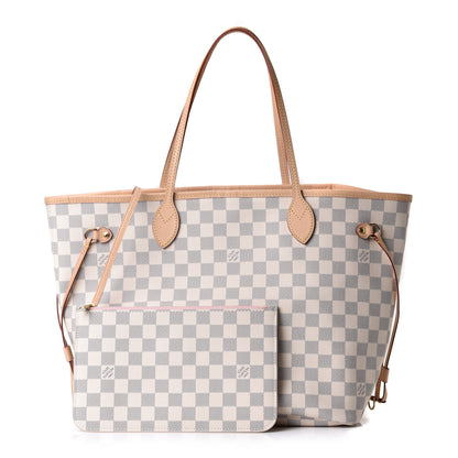 Louis Vuitton Damier Azur Neo Neverfull MM Rose Ballerine 1 of 10