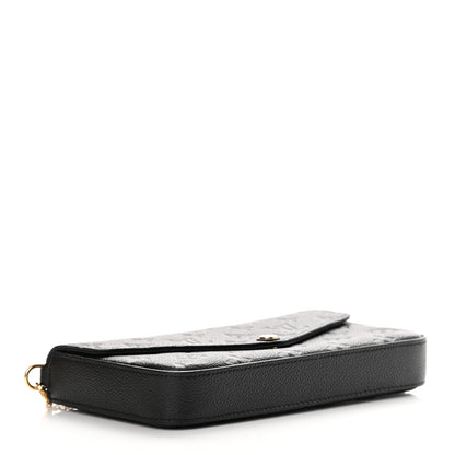 Louis Vuitton Empreinte Pochette Felicie Chain Wallet Black 5 of 15