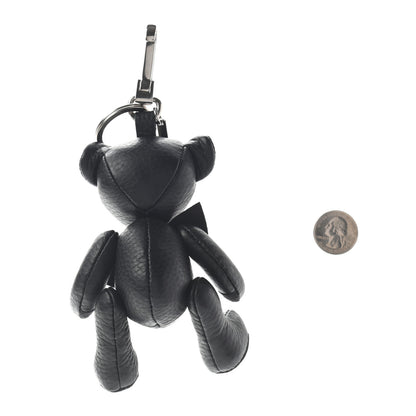 Burberry Grained Calfskin Thomas Bear Bag Charm Black 2 of 3