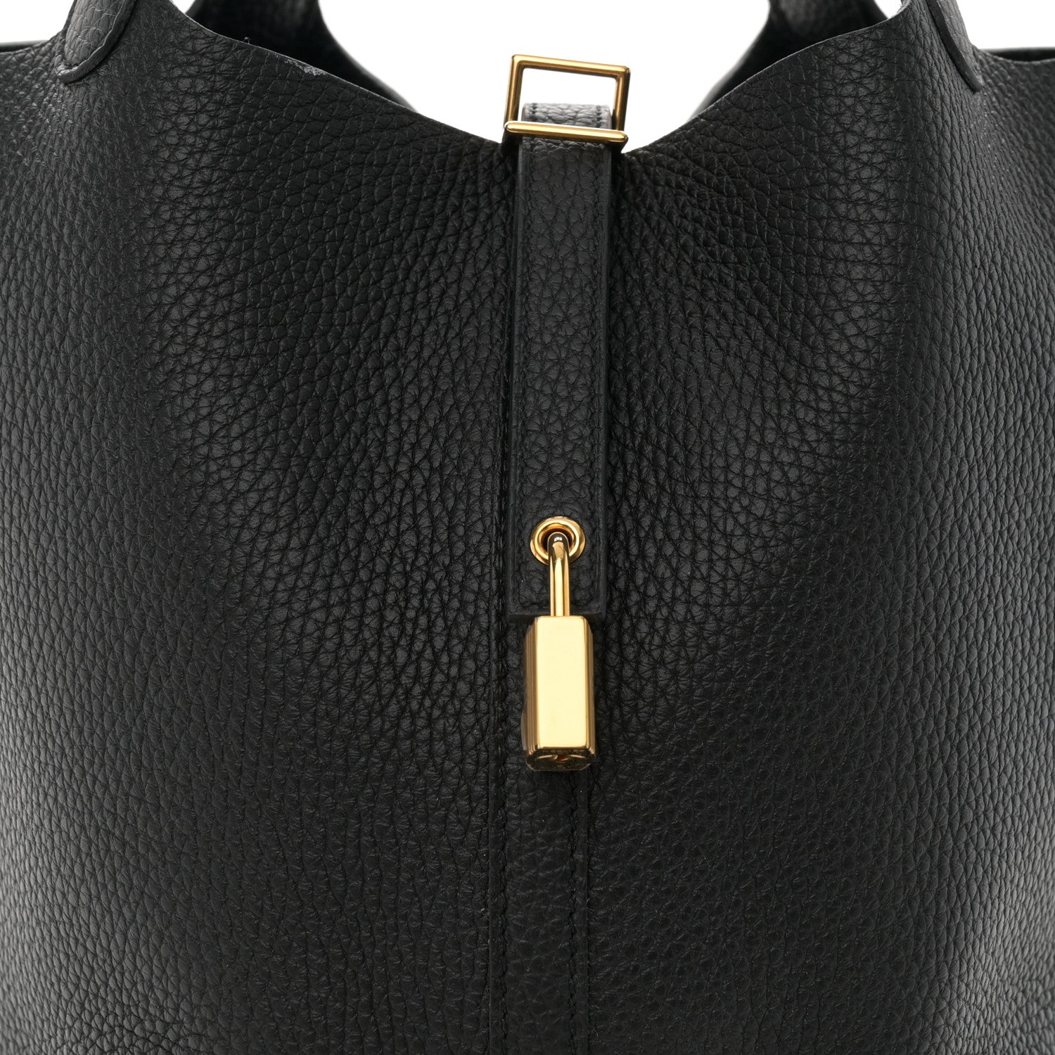 Hermes Taurillon Clemence Picotin Lock 22 MM Black 8 of 12
