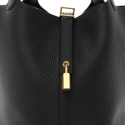 Hermes Taurillon Clemence Picotin Lock 22 MM Black 8 of 12