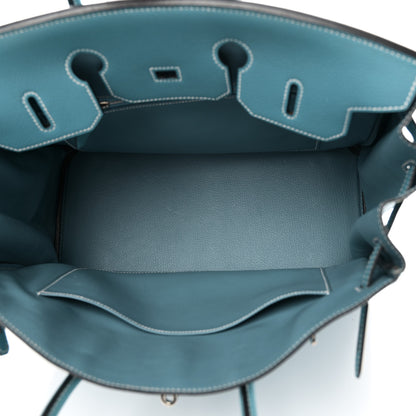 Hermes Togo Birkin 35 Blue Jean 4 of 10