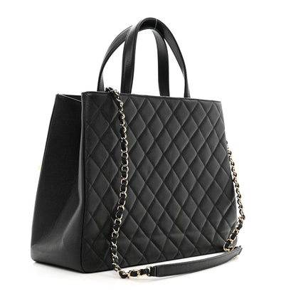 Chanel Caviar Quilted Large Business Affinity Shopping Bag Black 3 of 10