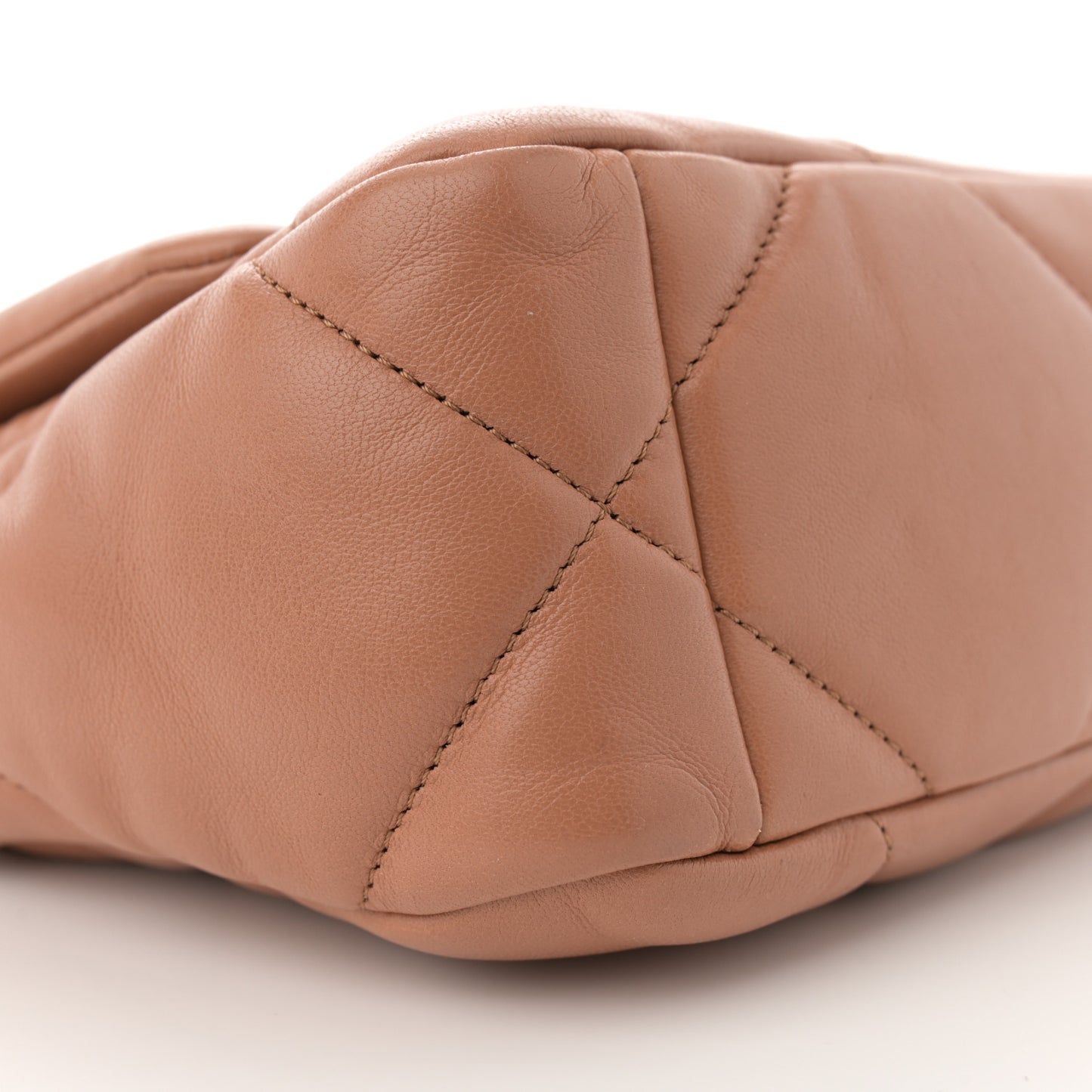 Lambskin Quilted Medium Chanel 19 Flap Brown