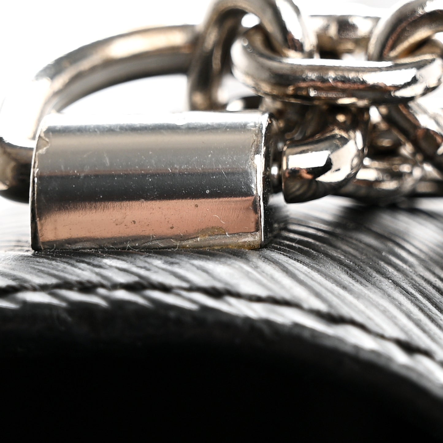 Lambskin CC Drawstring Bag Black