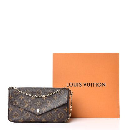 Louis Vuitton Monogram Pochette Felicie Chain Wallet Fuchsia 15 of 15