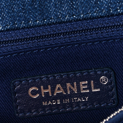 Chanel Denim Quilted Small Coco Handle Flap Blue 6 of 6