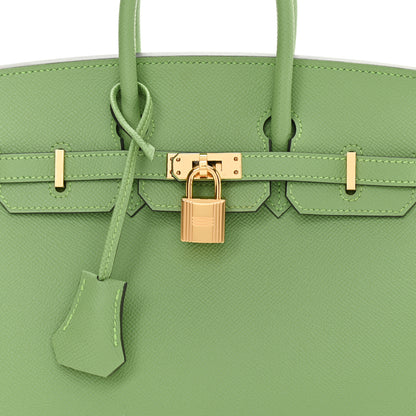 Hermes Epsom Birkin Sellier 25 Vert Criquet 8 of 11