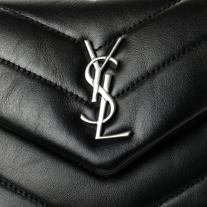 Saint Laurent Calfskin Y Quilted Monogram Toy Loulou Crossbody Bag Black 5 of 6