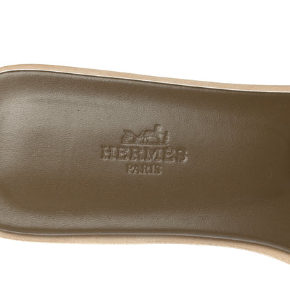 Hermes Epsom Oran Sandals 38 Etoupe 7 of 9