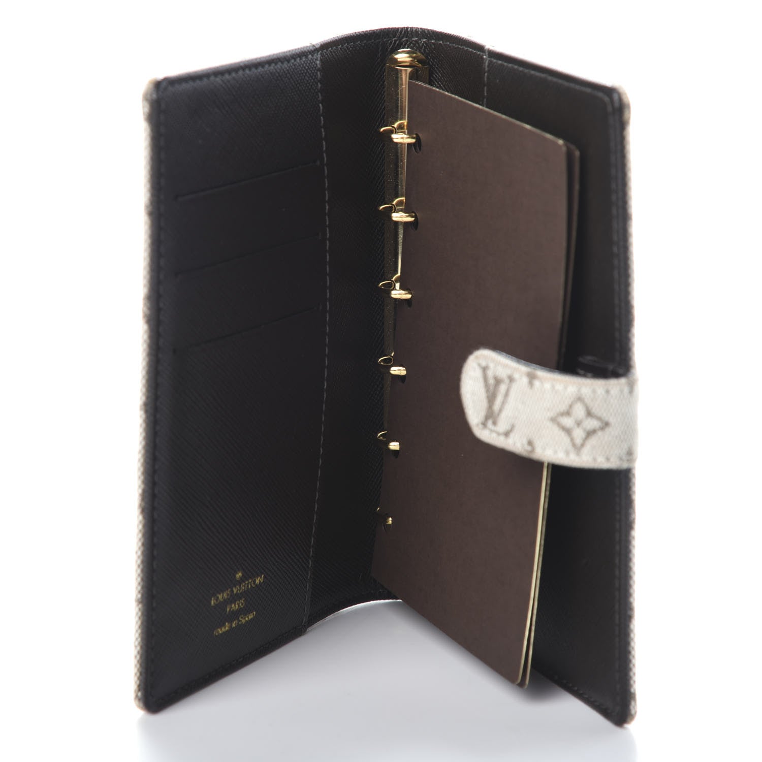 Louis Vuitton Mini Lin Small Ring Agenda Cover Kaki 5 of 6