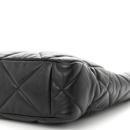 Chanel Lambskin Quilted Chanel 19 Shopping Bag Black 10 of 10