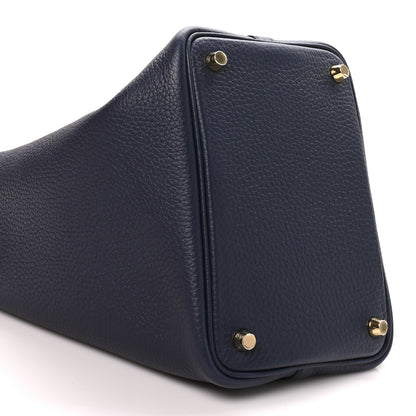 Hermes Taurillon Clemence Picotin Lock 18 PM Bleu Nuit 9 of 11