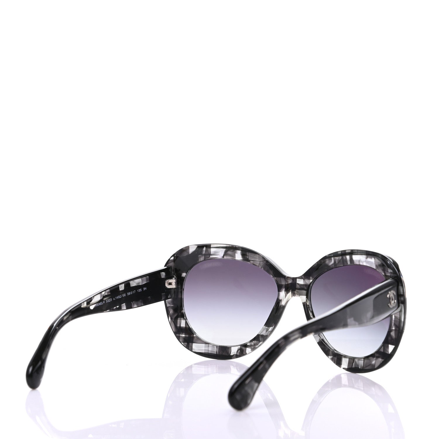 Chanel Butterfly Sunglasses 5323 Black Gray 4 of 8
