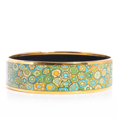Hermes Enamel Printed Millefiori Wide Bracelet 70 4 of 6