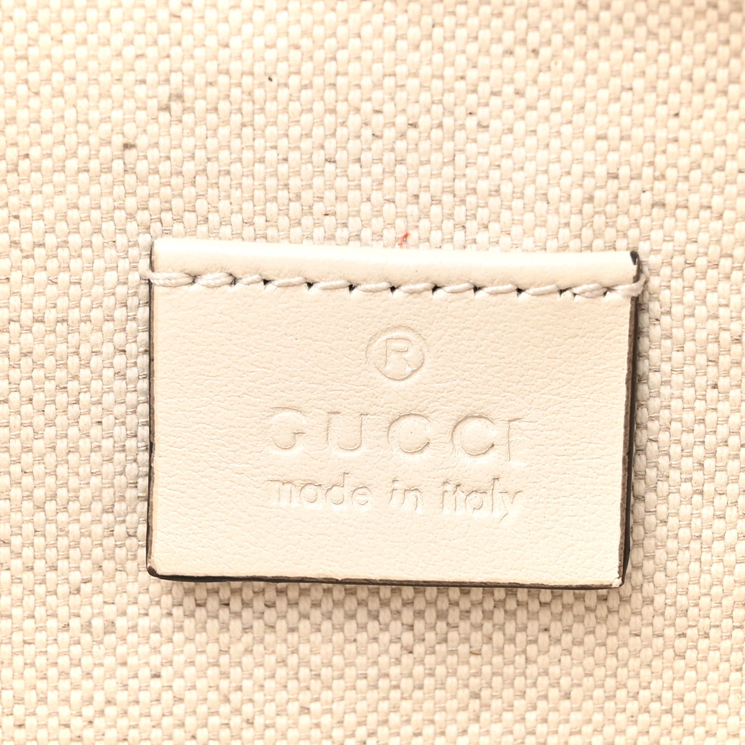 Gucci Calfskin GG Tennis Embossed Pocket Belt Bag Mystic White 6 of 15