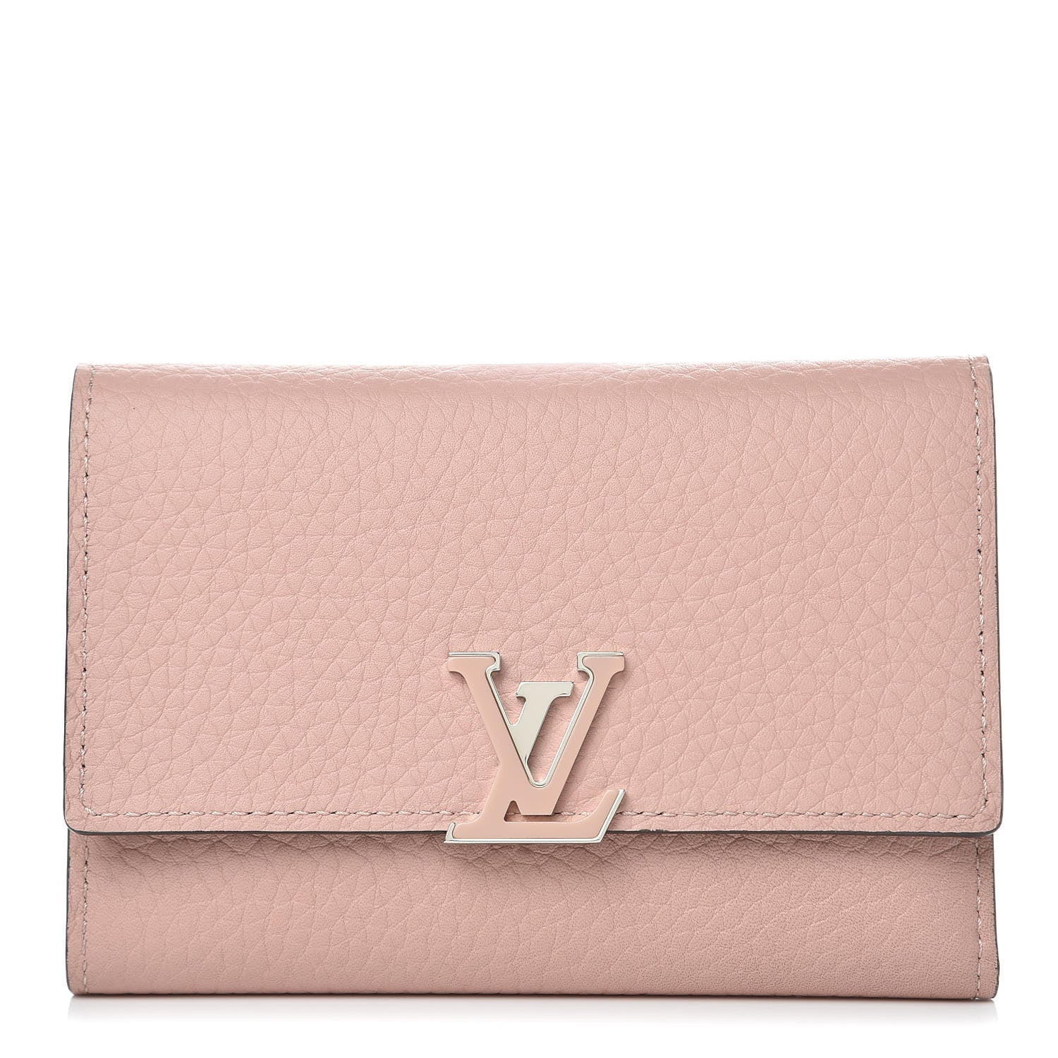 Louis Vuitton Taurillon Capucines Compact Wallet Magnolia 1 of 6