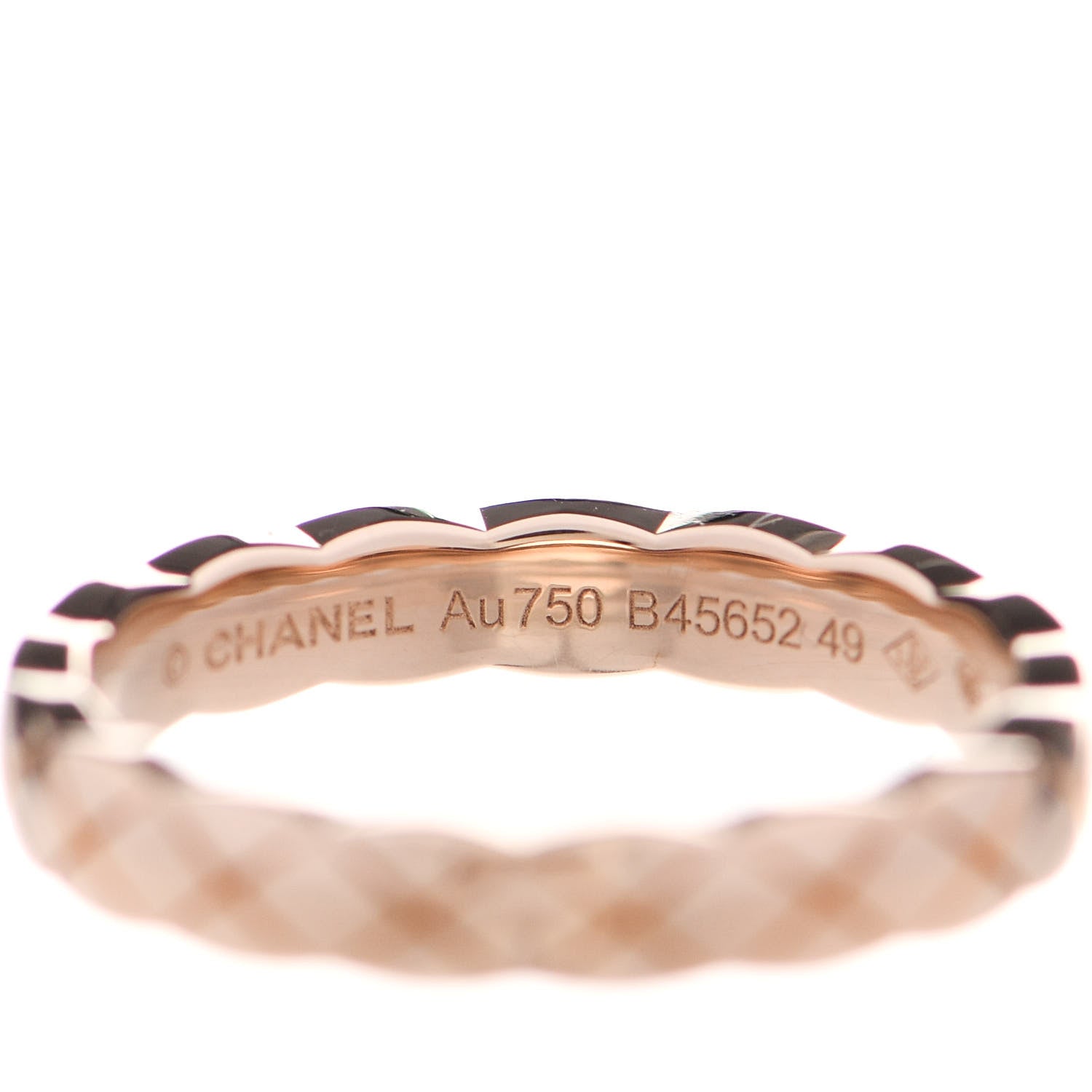 Chanel 18K Beige Gold Mini Coco Crush Ring 49 4.75 6 of 7
